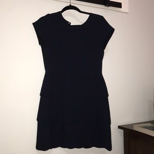 Navy club Monaco scalloped dress